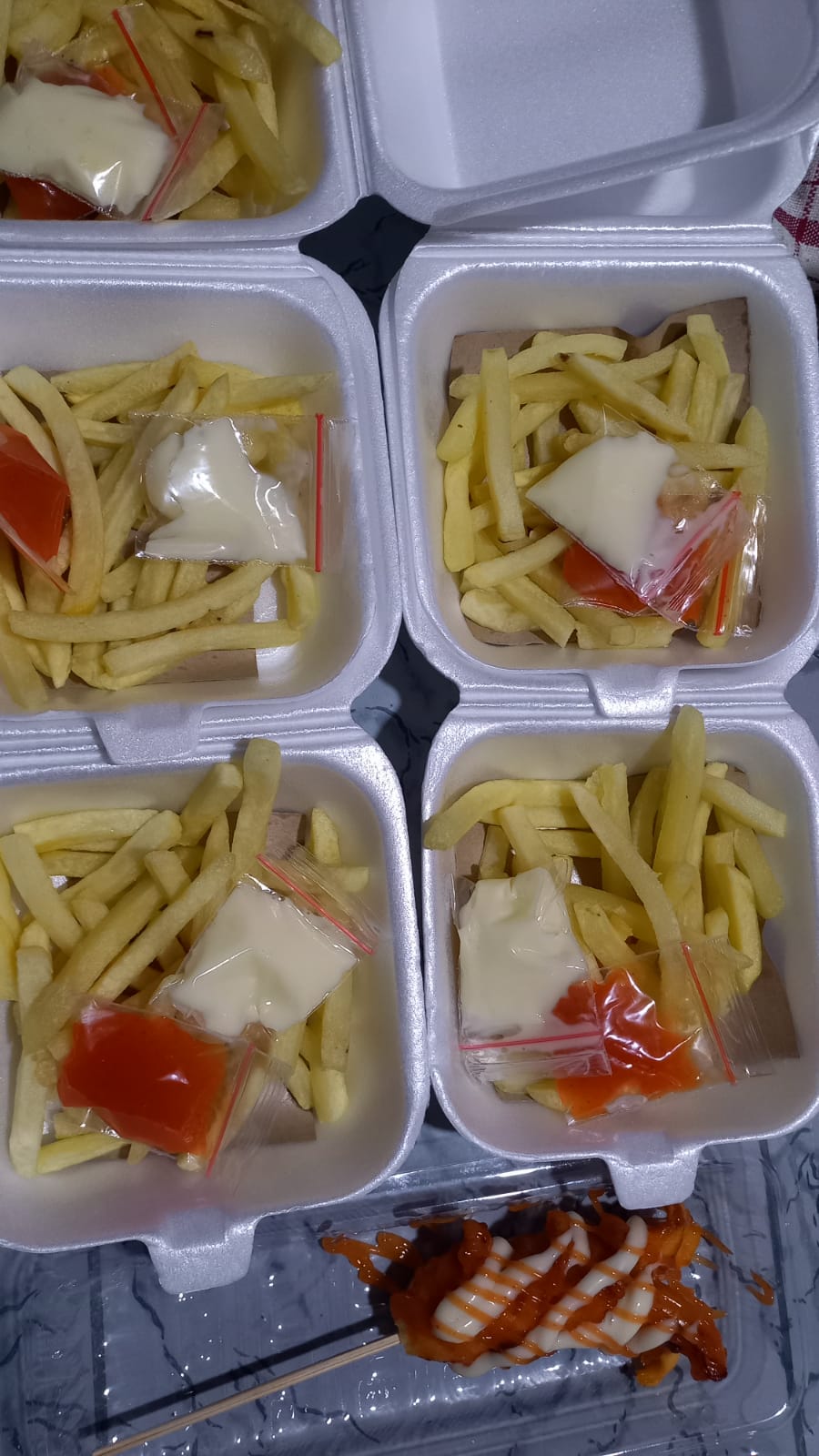 Pizza on brown wooden table